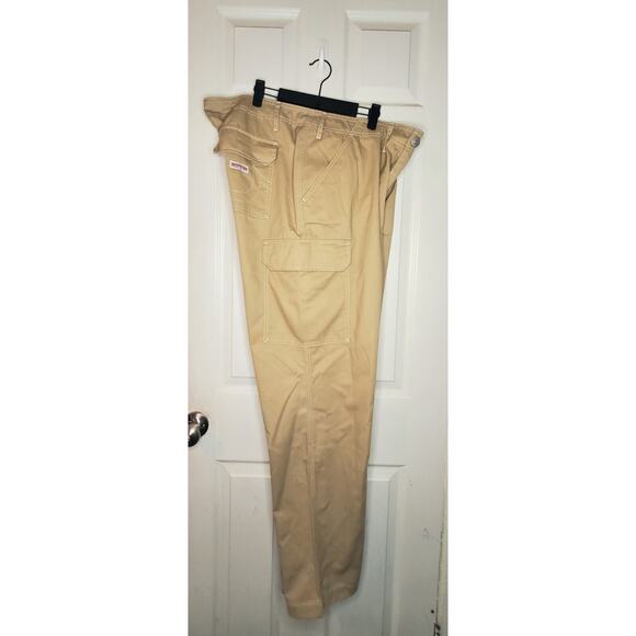Mens Size 38x33 True Religion Cargo Straight Leg Pants Travertine Tan - Picture 4 of 9
